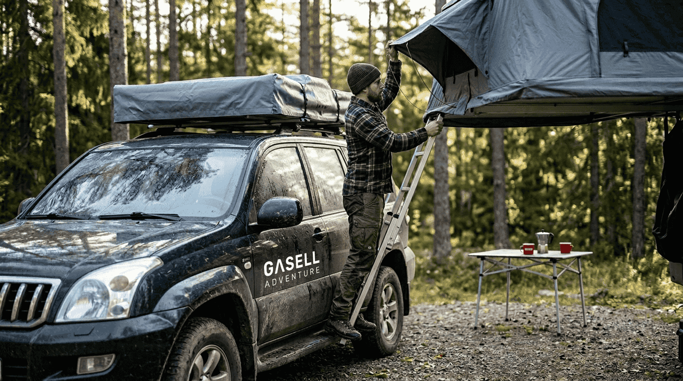 Maximera campingkomfort med taktält och tillbehör 2026